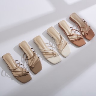 รองเท้าแตะใส่ง่าย เรียบหรู รุ่น Sister sandals พร้อมส่ง สั่งมาได้เลย