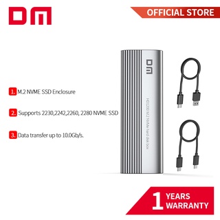 Dm M.2 NVME SSD 10Gbps เป็น USB 3.1 Type-C กล่องฮาร์ดดิสก์ HD1200