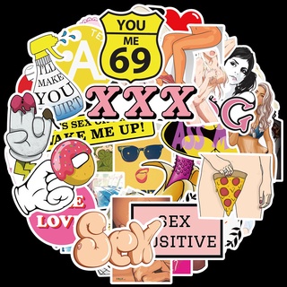 💥พร้อมส่ง💥Sex girl vintage Love Sticker WAIFU USA SEXY japan ความงามเซ็กซี่ สติกเกอร์กันน้ำรูปแบบที่แตกต่างกัน, 96 ชิ้น