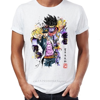 ใหม่ เสื้อยืดคอกลม ผ้าฝ้าย 100% พิมพ์ลายอนิเมะ Jojo Bizarre Adventure Jojo ขนาดใหญ่ สําหรับผู้ชาย