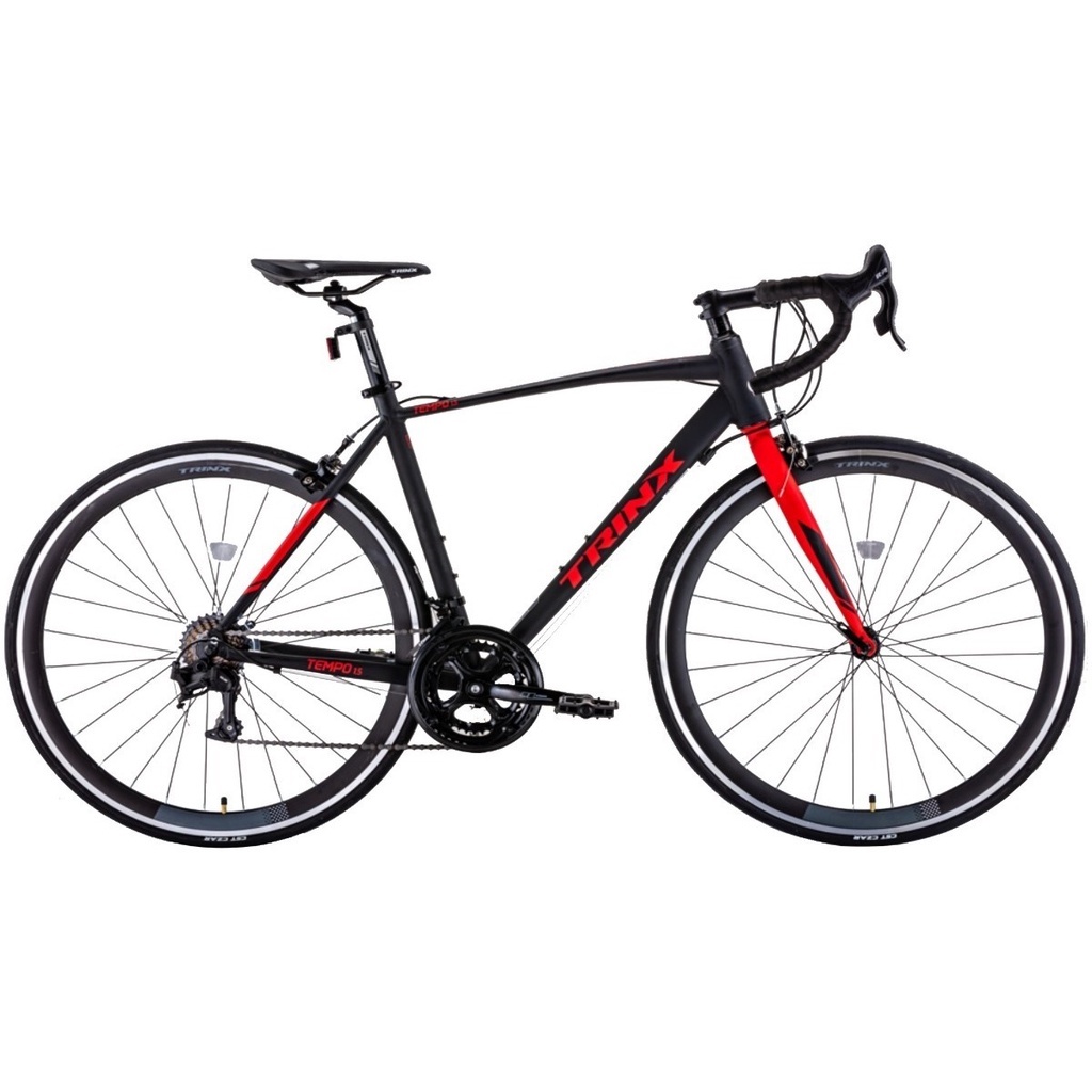 จักรยานเสือหมอบ TrinX Tempo1.5 ล้อ 700C เฟรมอลูมิเนียม เกียร์ 14Sp ปี 2022 สีดำ/แดง size42