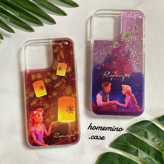 🌈 พร้อมส่ง 🌹 Disney Princess Rapunzel Glitter Quicksand Phone Case เคสราพันเซล (13 Pro Max)