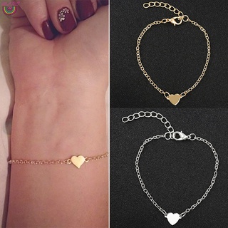 Simple Bracelet Love Heart Shaped Bracelet Elegant Jewelry Gift for Women Girls