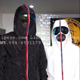 ชุดเสื้อคลุมปลอดเชื้อพร้อมแว่น มีที่ระบายหายใจ 2สี
