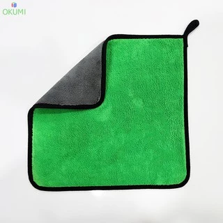 OKUMI_SHOP ผ้าไมโครไฟเบอร์ เกรดพรีเมี่ยม หนานุ่ม ซับน้ำไว ขนาด 30x30cm