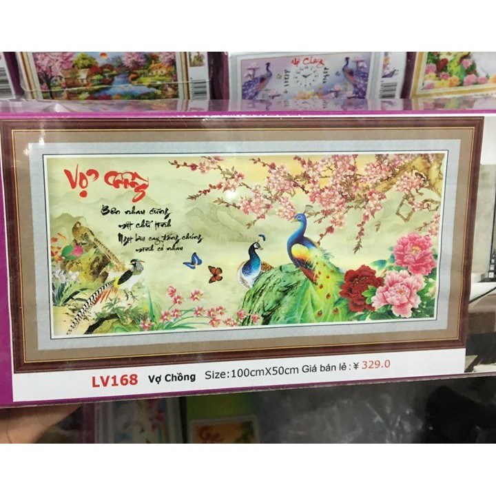 ภาพวาดเพชรของสามีและภรรยา lv168-100x50cm