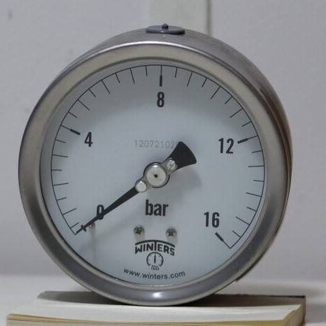 Pressure Gauge+D463BD5 SSL316 4" , DIN 2" , 0-6 bar