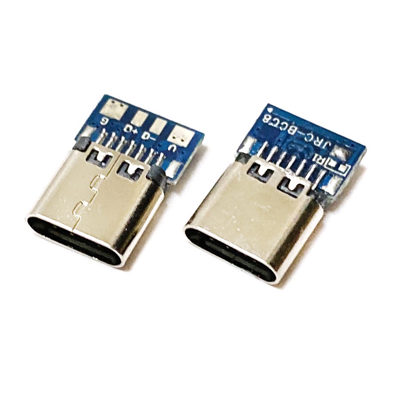 Type-c หัวหญิงพร้อมเปลือก USB 3.1 พร้อมบอร์ดซ็อกเก็ตหญิงปุ่ม DIY การแยกสายเคเบิลบอร์ด PCB สี่จุดบัดก