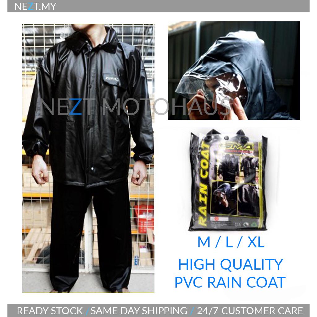 Gma เสื้อกันฝน PVC เต็มตัว พร้อมกางเกง กันน้ํา ทนความร้อนสูง Baju Hujan Dgn Seluar