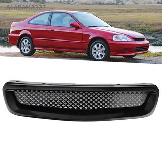 Alabama327 กระจังหน้ากันชนหน้า Abs สีดํา สําหรับ Honda Civic 1999-2000