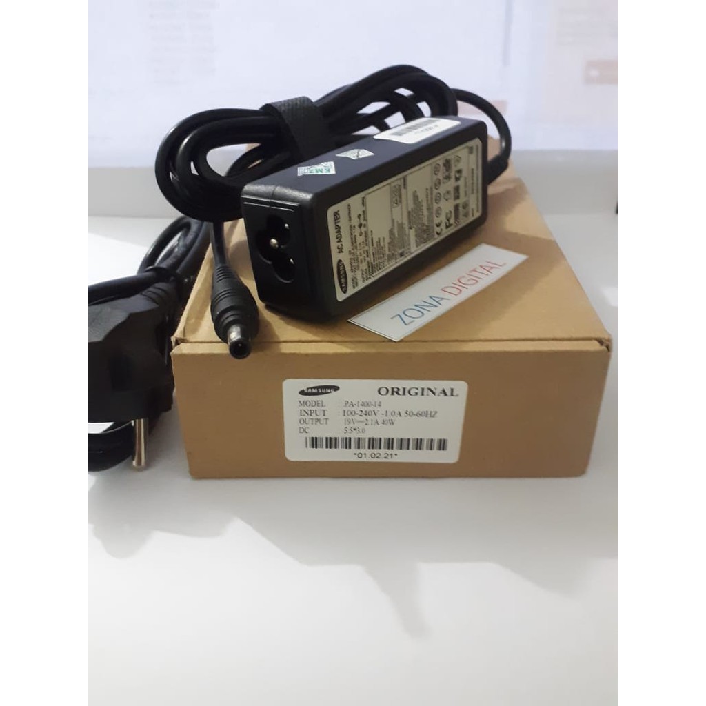 SAMSUNG NC108 อะแดปเตอร์ชาร์จแล็ปท็อป NC108P N100 N148 N128 N125 NC110 19V 2.1A 5.5*3.0 มม.