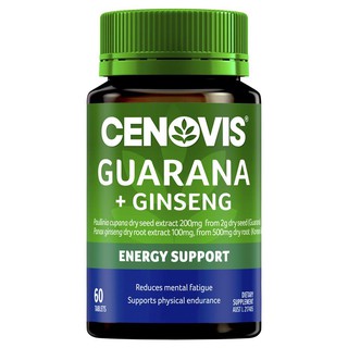 Cenovis Guarana 2000 &amp; Ginseng 500mg 60 Tablets