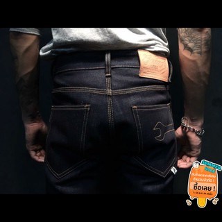 GRB004 กางเกงยีนส์ขายาว (19.5oz) Selvedge Denim ยีนส์ผู้ชาย Premium Mens Denim ปั๊มน้ำมันแก๊สโซลีน (GRB18)