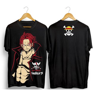 【ใหม่】เสื้อยืด ลายการ์ตูนอนิเมะ Onepiece Shanks Sixpack