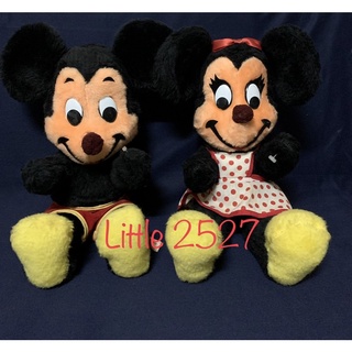 ตุ๊กตา มิกกี้ เมาส์ : Walt disney characters : Mickey Mouse and Minnie Mouse (Made in U.S.A) [California Stuffed Toys ]