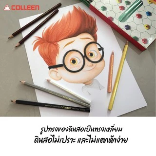 สีไม้ colleen ดินสอสีไม้ คอลลีน สีธรรมดา/นีออน 12/24/36/48/60/72 สี #775 (หัวเดียว) , #787 (สองหัว)