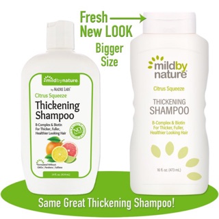 Thickening B-Complex + Biotin Shampoo by Madre Labs, No Sulfates, Citrus Squeeze, 14 fl oz (414 ml)