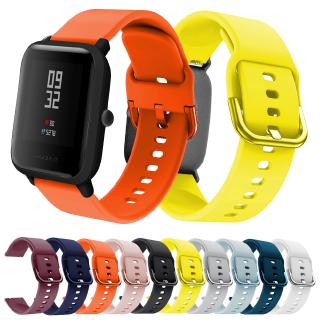 สายนาฬิกาข้อมือซิลิโคนสําหรับ huami amazfit bip lite/amazfit gts/gtr 42 มม/garmin venu/3active/garmin