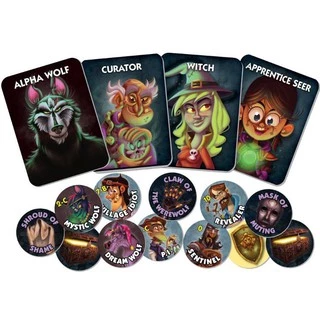 บอร์ดเกมหมาป่า ( เกรดงานดี ) - One night / Ultimate werewolf / Alien / Daybreak / Vampire / Super villains Board game