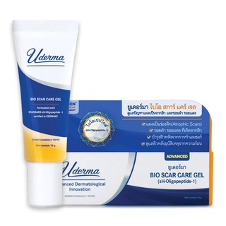 Uderma Bio Scar Care Gel 10g.(เจลฟื้นฟูรอยแผลเป็น หลุมสิว รอยดำ รอยแดง)ด้วยไบโอเปปไทด์