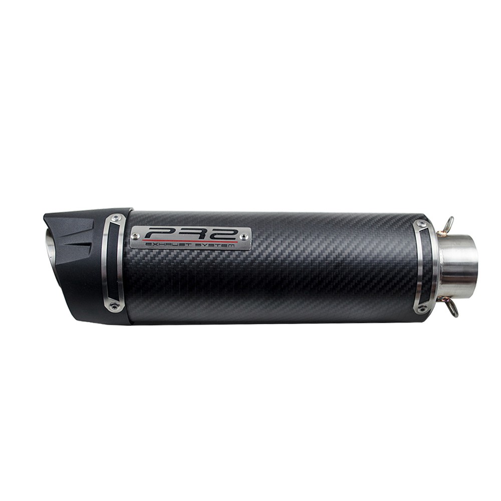 ปลายท่อ PR2 GT CARBON ความยาว 25 cm. คอสวมมีขนาด 2 นิ้ว และ 2.5 นิ้ว
