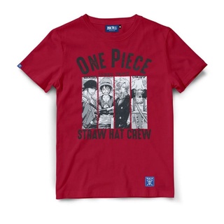 เสื้อยืดOnepieceลิขสิทธิ์แท้_สีแดง/สีดำ_(T00024)