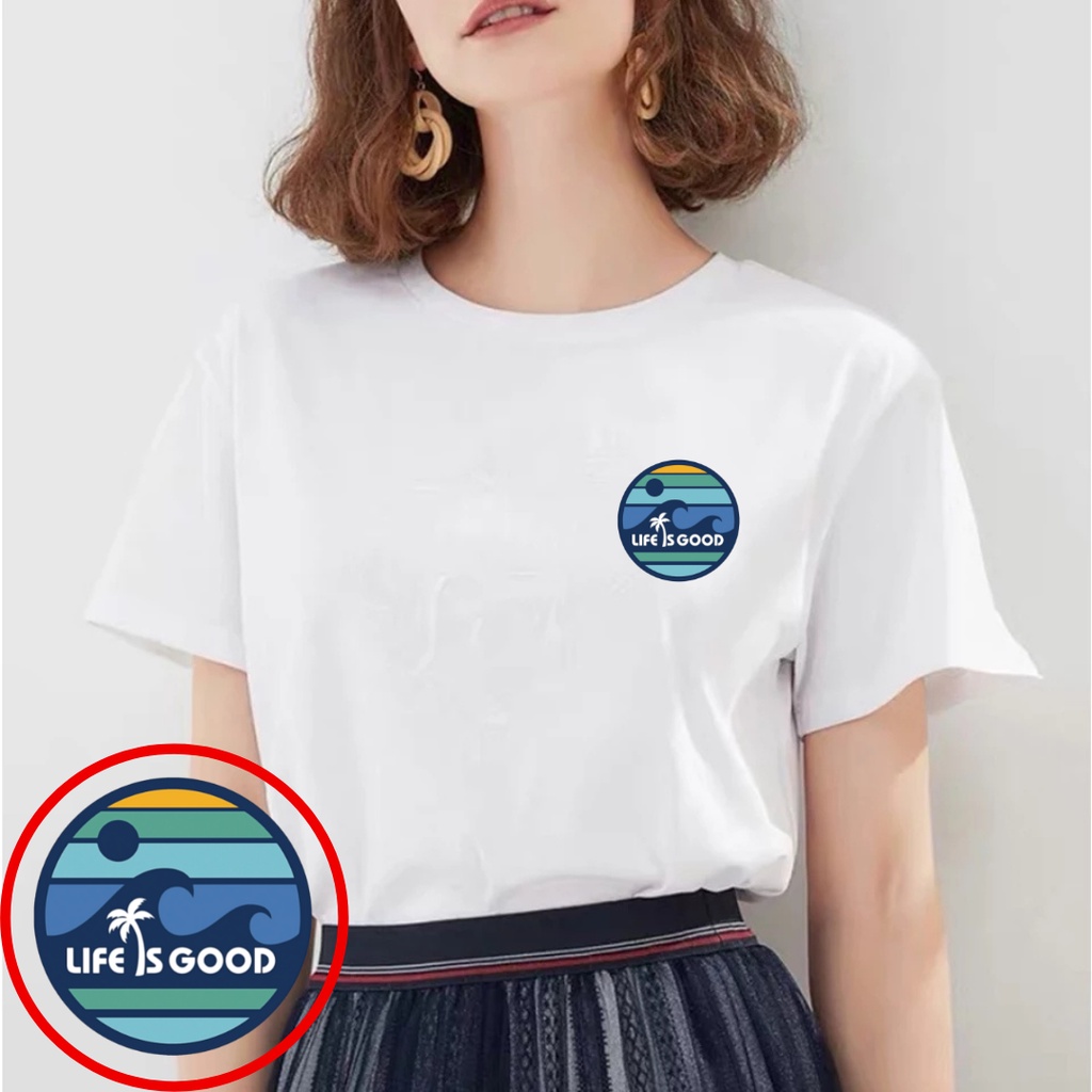 SPOTLIGHT_ID - Life Is Good เสื้อยืดผู้หญิง Life Is Good Life Is Good เสื้อยืดผู้หญิง Distro Life Is