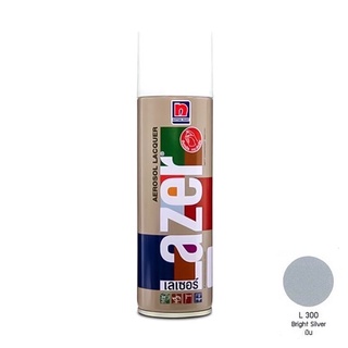 สีสเปรย์ NIPPON PAINT LAZER #L300 ไบรท์ ซิลเวอร์ (400cc.)