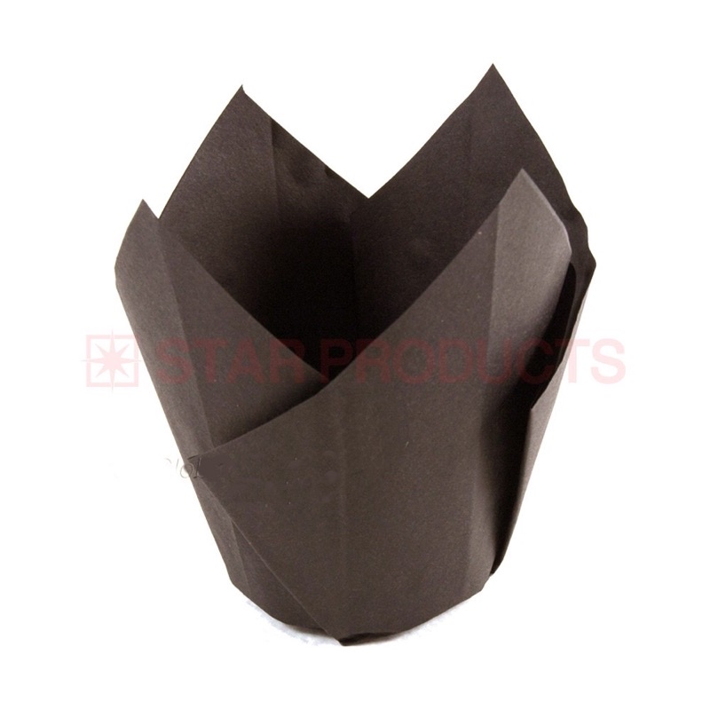 กระทงทิวลิป ถ้วยมัฟฟิน No.P0501 สีขาว/สีแดง/สีน้ำตาล/ลายอักษรพิมพ์ 25 ใบ/แพ็ค สตาร์โปรดักส์ Star Product - รูปที่ 3