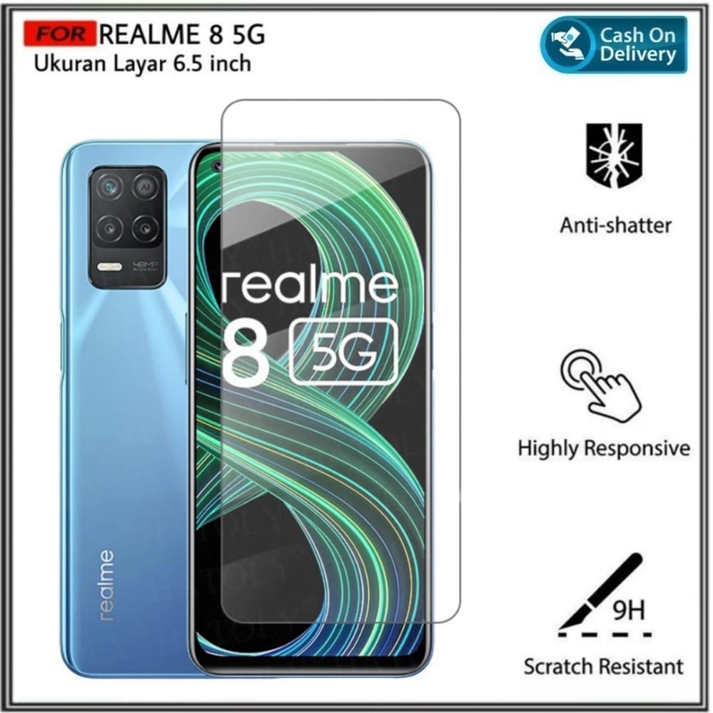 กระจกนิรภัย Realme 8 5G กระจกกันรอย Mondi Store
