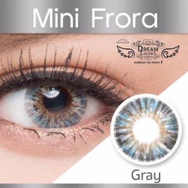 💜 mini Frora Gray (1) มินิ สีเทา เทา ทรีโทน Dream Color1 Contact Lens คอนแทคเลนส์ ค่าสายตา สายตาสั้น แฟชั่น ส