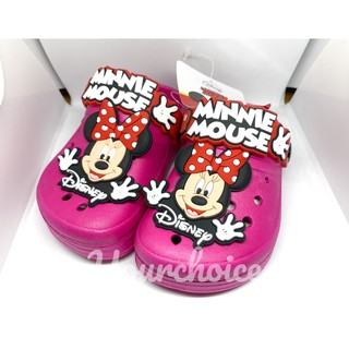 รองเท้าเด็ก หัวโต รัดส้นเด็ก มินนี่ Minnie Mouse ลิขสิทธ์แท้ MNH224