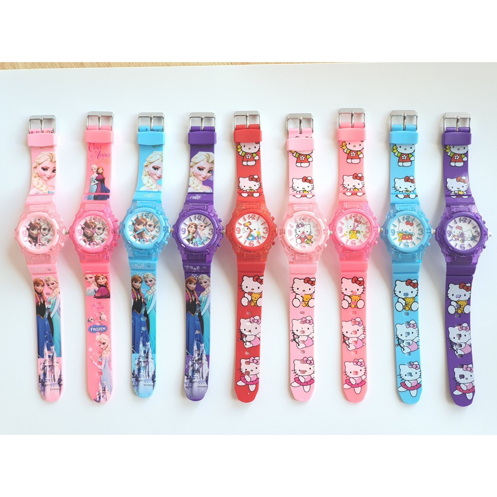 นาฬิกาเด็ก มีไฟ  ลายกร์ตูน สำหรับเด็กผู้หญิงและผู้ชาย ระบบเข็ม RC126 - รูปที่ 2