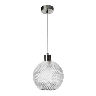 โคมไฟช่อ โคมไฟช่อ CARINI MODERN LP8685CL แก้ว/โลหะ สีใส 1 หัว โคมไฟภายใน โคมไฟ หลอดไฟ PENDANT CARINI LP8685CL MODERN GLA