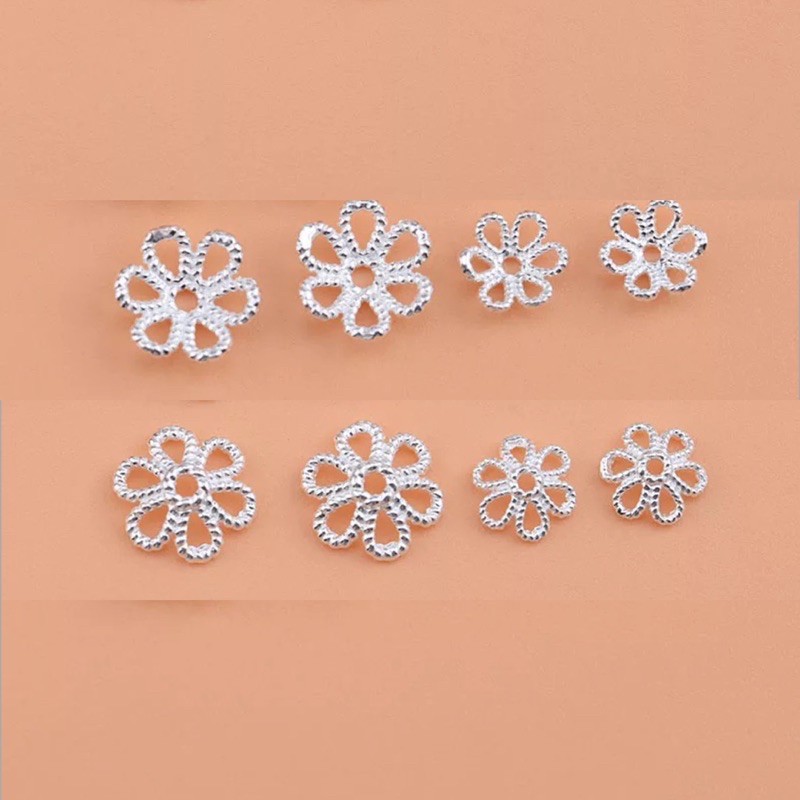 หมวกลูกปัดเงินแท้ 925  SB11 - รูปที่ 7