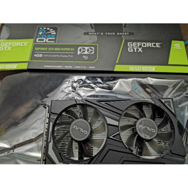 Galax gtx 1650 super 4g ใหม่เคลม แรงกว่า 1060 6g ประกัน 8/63