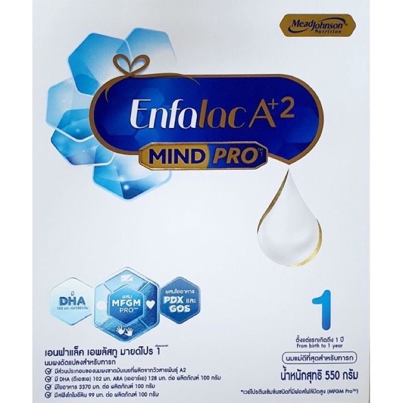 สูตร1 550g enfalac A+2 A+ เอนฟาแลค เอพลัสทู สูตร 1 550กรัม 550 g กรัม สูตร1 ช่วงวัยที่1 เอพลัส ทู mi