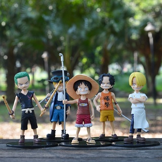 โมเดลฟิกเกอร์ One Piece Luffy Sauron Kanji Sabo Ace ของเล่นสําหรับเด็ก