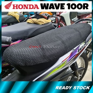 Cm+ มอเตอร์ HONDA Wave 100R ผ้าคลุมเบาะนั่ง Sarung Kusyen 3DJaring Motosikal ไซซ์ L