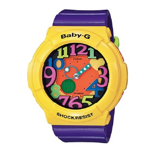 Casio Baby-G นาฬิกาข้อมือ Purple/Yellow สายเรซิ่นรุ่นBGA-131-9BDR