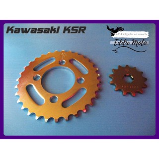 KAWASAKI KSR (13T)  FRONT ​&amp; (31T) REAR SPROCKET SET PAIR  // สเตอร์ หน้า 13ฟัน - หลัง 31ฟัน KAWASAKI KSR