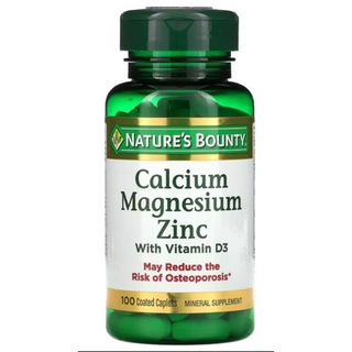 Calcium Magnesium Zinc + Vitamin D3 100 caplets