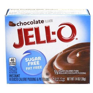 💥(แพ็ค3)💥เยลลี่พุดดิ้งช็อกโกแลตไร้ไขมัน 39 กรัม/Jell-o Chocolate Pudding Fat Free 39g