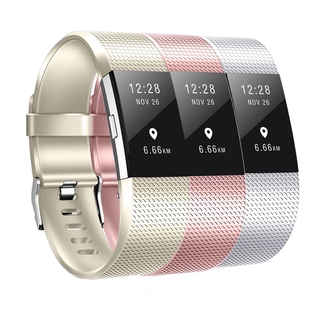 Baaletc สายนาฬิกาข้อมือสมาร์ทวอทช์ สีเงิน สําหรับ Fitbit Charge 2 Rose Rold Fitbit Charge2