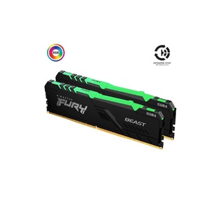 Kingston 16GB 3200MHz DDR4 CL16 DIMM (Kit of 2) FURY Beast RGB