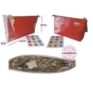 ESTEE LAUDER Red Crocodile Pouch