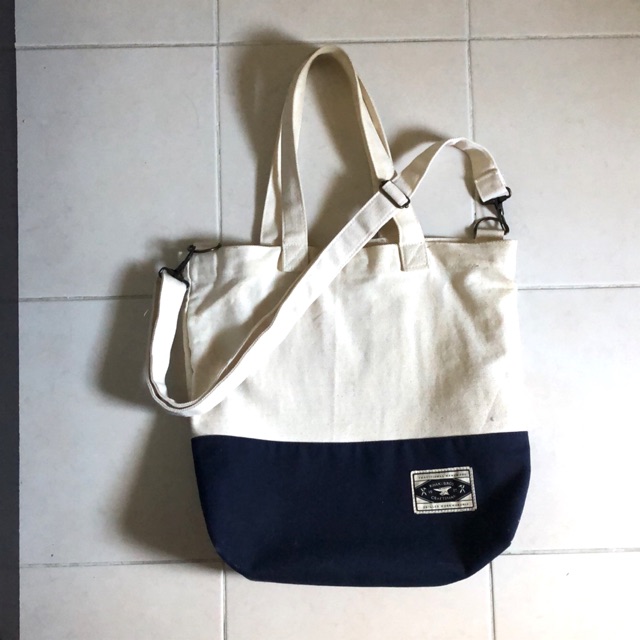 Totebag khaki bros ผ้าแคนวาส