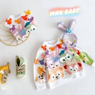 MAX BABY🐰พร้อมส่ง🐰เสื้อเเขนยาวเด็ก สเวตเตอร์ เสื้อเด็กผู้หญิง ลายการ์ตูน(173)