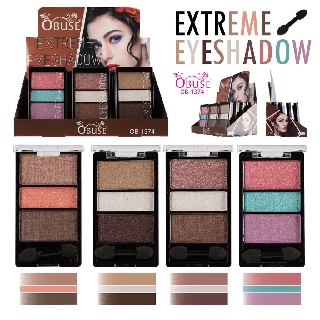 อายแชโดว์ 3 โทน OB-1374 Obuse(โอบิ้ว) Extreme Eyeshadow
