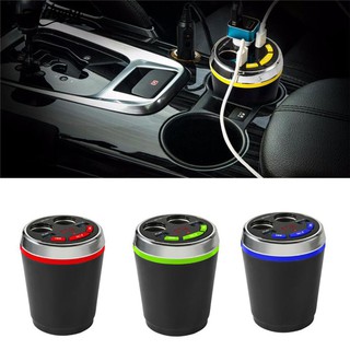 5V Dual USB Car Charger ไฟแสดงสถานะ LED แบบคู่พร้อมไฟ LED